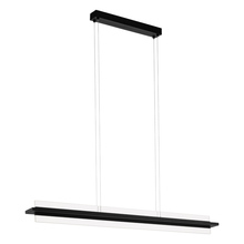 Eglo 204361A - 1 LT Integrated LED Linear Pendant w/ Black Finish & Clear Acrylic Diffuser