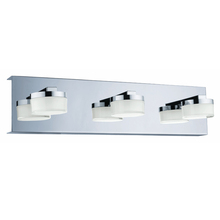 Eglo 94653A - 3 LT LED Bath/Vanity Light w/ Chrome Finish & Clear & Satin Acrylic Shades