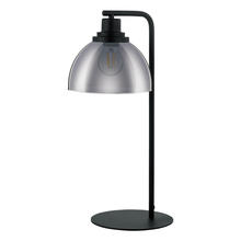 Eglo 98386A - 1 LT Table Lamp w/ Black Finish & Metallic Smoked Glass Shade