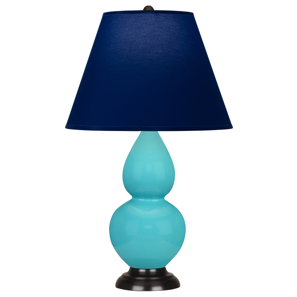 Egg Blue Small Double Gourd Accent Lamp