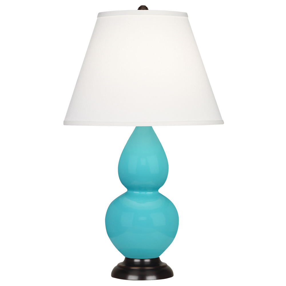 Egg Blue Small Double Gourd Accent Lamp