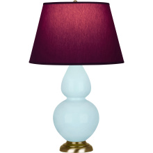 Robert Abbey 1666P - Baby Blue Double Gourd Table Lamp