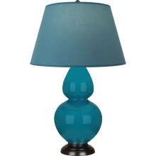 Robert Abbey 1752B - Peacock Double Gourd Table Lamp