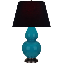 Robert Abbey 1752K - Peacock Double Gourd Table Lamp
