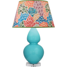 Robert Abbey A741S - Egg Blue Double Gourd Table Lamp